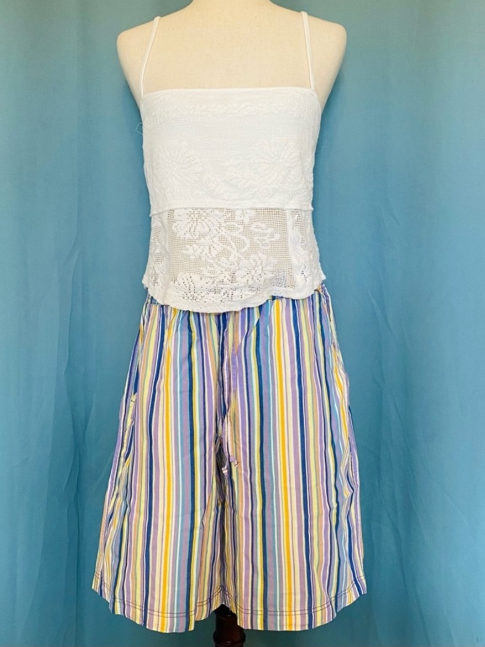 Free People Saylor Poplin Stripe Shorts S - Picture 12 of 14